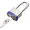 2 Pack Padlocks with Keys Shackle Padlocks Long Lock Heavy Duty Key Padlock Weatherproof Locks for Garden Shed Garage. 