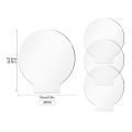 4Pcs Clear Acrylic Sheet Round Panel Thick (4mm) Plastic Acrylic Board for LED Light Base,Sign,DIY Display Projects. 
