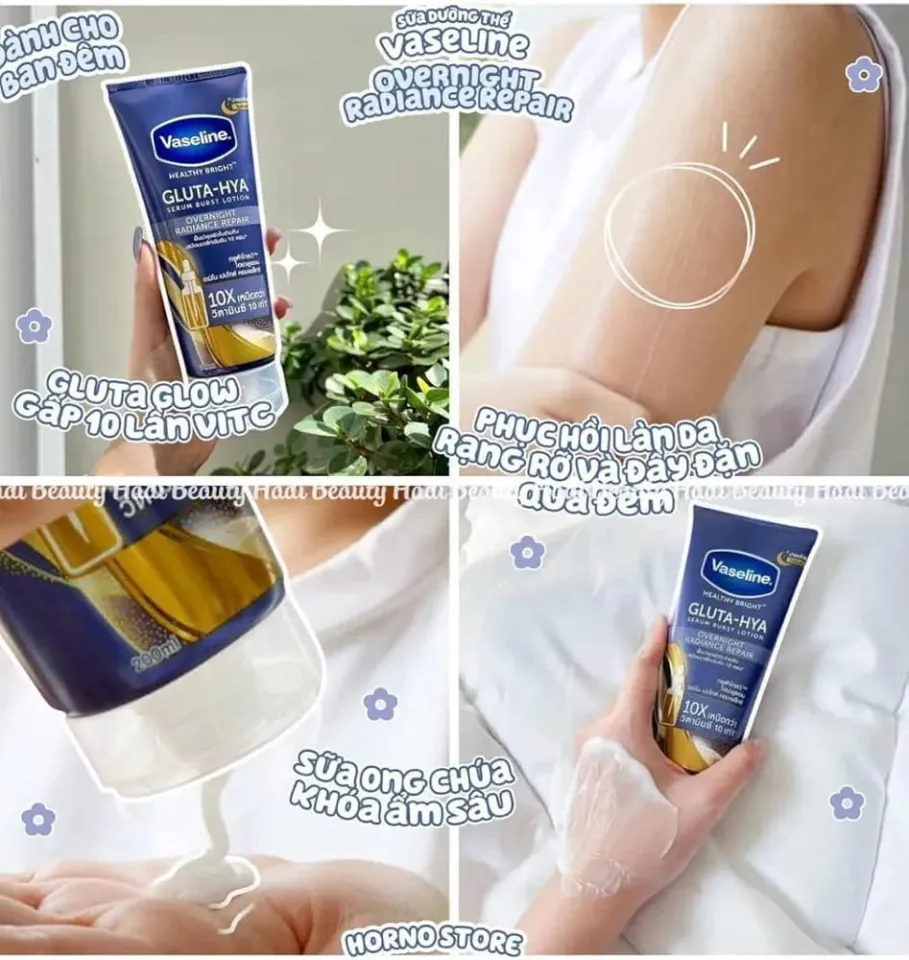 Vaseline Gluta - Hya OverNight Radiance Repair Serum Burst Vaseline Gluta - Hya OverNight Radiance Repair Serum Burst