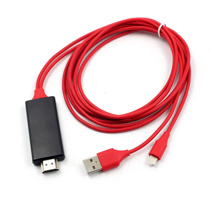 1080P%206ft%208%20Pin%20Apple%20Interface%20to%20HDMI%20TV%20AV%20Adapter%20Cable%20for%20iPhone%206%206S%207%208%20Plus%20X%20-%20Image%205