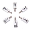 12 Pcs Guitar Parts:6 Pcs Electric Guitar Tremolo Bridge String Saddles Mount Conical Spring and Screws & 6 Pcs Electric Guitar Bridge Saddles Flat Set for Strat Tele Replacement. 