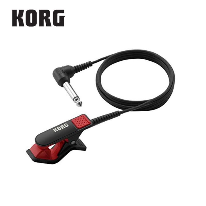 Korg%20CM-200%20CM300%20Contact%20Microphone%201/4''(Dia6.3mm)%20male%20phone%20connector%20and%20(1.5m)%20shield%20-%20White/Black/Red%20-%20Image%205