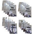 50pcs 12x17cm 100g Silver Aluminum Foil Bags with Tear Notch Heat Vacuum Seal for Food Storage. 