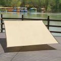Outdoor Sun Shade Net Anti-UV HDPE Beige Garden Buildings Shelter Gazebo Pergola Sunshade Sail Balcony Furniture Canopy. 