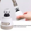 360 Degree Adjustable Tap Plastic Faucet Water Saving Pressurized Sprayer Detachable Kitchen Tap Head For Washroom Tap Device. 