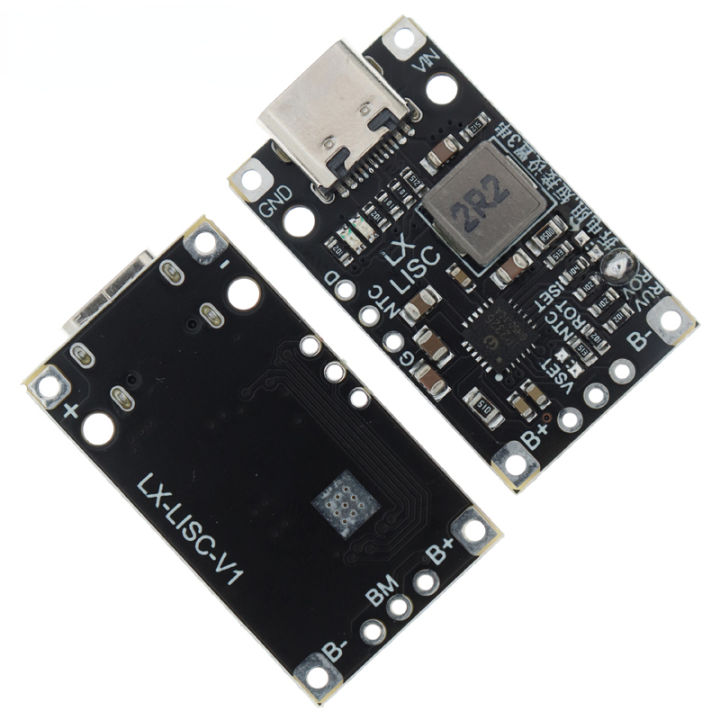 Lithium Battery Charging Boost Module Type-C USB 2/3S BMS 15W 8.4V 12.6V 1.5A With Balanced Support Fast Charge With Indicator