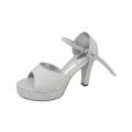 Ladies Wedding Heels Silver. 