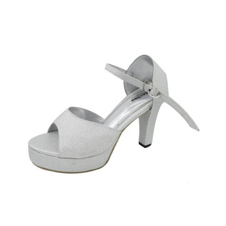 Ladies Wedding Heels Silver