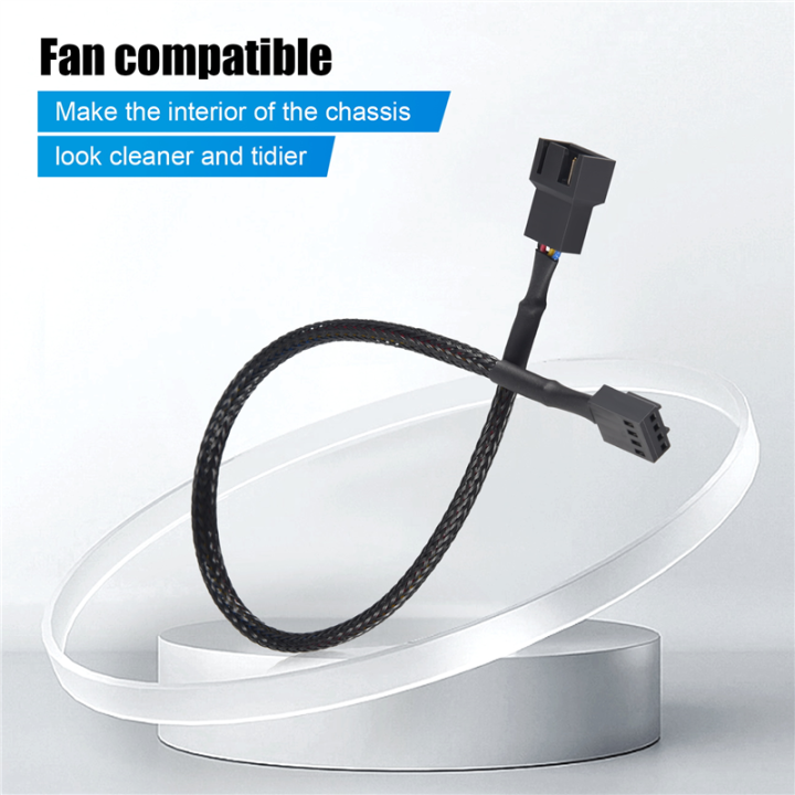 10PCS%204%20Pin%20PWM%20Fan%20Extension%20Power%20Cable%20Connector%20Case%20Male%20to%20Female%20Extending%20Cables%20Compatible%20with%204%20Pin/3Pin%20Fan%20-%20Image%205