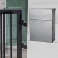 Wall Mount Mailbox Mail Box Metal Postbox Lockable Letterbox Drop Box for Outdoor Indoor Gate Door External. 