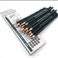 2024 Professional Drawing Pencils 14pcs/ set 12B 10B 8B 7B 6B 5B 4B 3B 2B B HB 2H 4H 6H Graphite Sketching Pencils. 