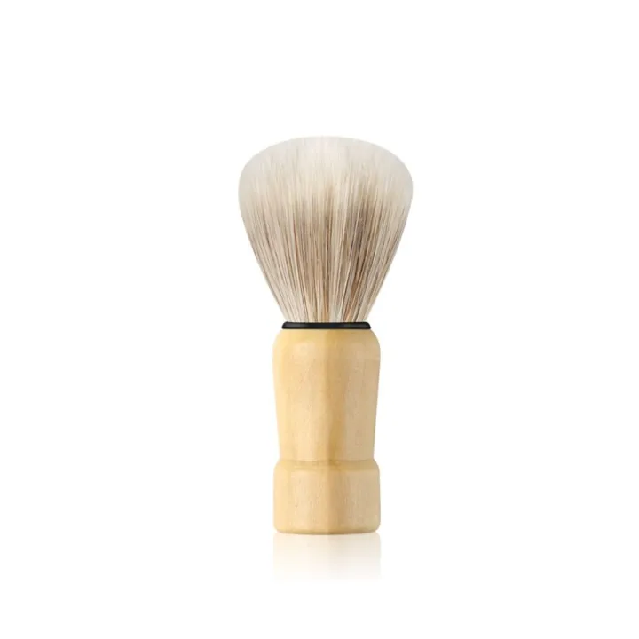 WHITE CLOUD Shaving Brush Wooden Handle Barber Salon Neck Shaver Saloon Shave Brush