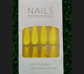 Nails One Set, French Tip Square Fake Nails Floral Design False Nails Short Coffin Glossy Fake Stick on Nails Acrylic Glue Full Cover Stick on Nails for Women. 