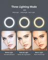 10inch Selfie Ring Light with Optional Tripod, Photography Fill Light Led Ring Lamp Ringlight for Video Recording Live Broadcast. 