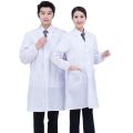 Work Clothes Men's and Women's Long Nurses' Uniform Doctor Medical Care Thin Student Long Sleeve White Gown Chemical Pharmacy Lab Coat. 