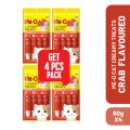 Me-O Creamy Treats 60g (4 Packs) Crab Flavour. 