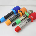 3Pcs/Set Black Microphone Protector Handheld Mic Protector Mic Foam Cover Silicone Ring. 