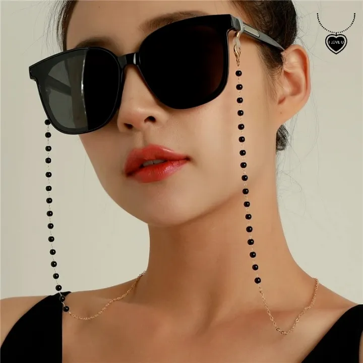 Women Lanyard Bead Acrylic Pearl Crystal Eyeglasses Chains/Sunglasses Chain Lanyard