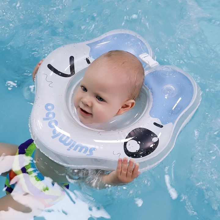 0-12 Months Newborn Baby Swimming Ring Inflatable Neck Ring Circle