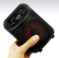 Portable Rechargeable 3" Bluetooth Speaker USB Port, Micro SD Slot, AUX Inputs, FM Radio, Digital Display. 