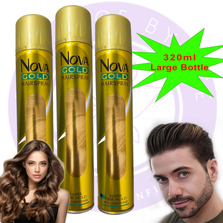 Nova Gold Hair Spray 320ml - Super Firm Hold