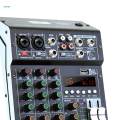 Audio Mixer Sound Board Console for Stereo DJ Conference Home System. 