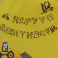 Construction Vehicle Cardboard Party Gala Bunting Letter Banner Happy Birthday Party Decorations. 