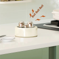 Nullmul Mini Visual Kitchen Timer Magnetic Mechanical Timer Kitchen Countdown Cooking Baking Alarm Clock Black. 