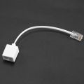 2 socket 8P4C / RJ45 male RJ11 6P4C to female M / F Adapter telephone Ethernet. 