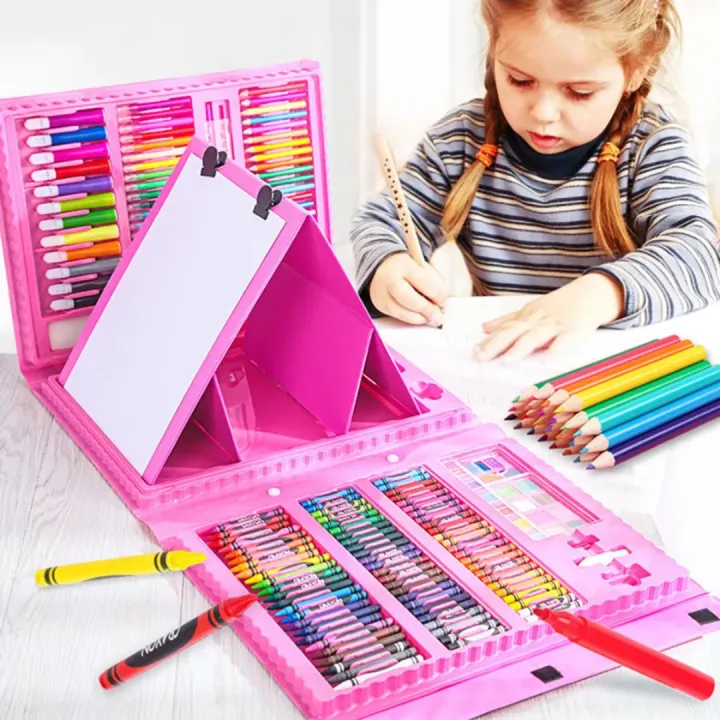 208Pcs/168Pcs%20Art%20Set%20Portable%20Drawing%20Painting%20Art%20Supplies%20Gifts%20Kids%20Teens%20Coloring%20Children's%20Gift,Kids%20Painting%20Drawing%20Art%20Set%20For%20Paint%20Drawing%20School%20Kid%20Stationery%20-%20Image%205