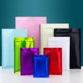 zip lock bags 25Pcs Flat Resealable Aluminum F Heat Sealing Zip Lock Bags Plastic Matt Colors Tea Candy Jewelry Coffee Gift Package PouchShipping Bags. 