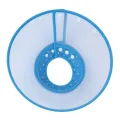 Dog Anti Bite Collar Lick Proof Wound-Recovery Soft Translucent Ruff Funnel Cover For Small Dog And Cat - L. 
