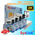 SysLink  5MP - 4 Channel Wireless CCTV Camera Kit With 6Ch 5MP Wireless  NVR. 