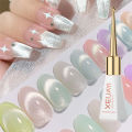 XEIJAYI Magnetic Gel Purple Color Reflective Glitter Cat Eye Gel Polish 자석젤 Semi-permanent Nail Polish UV Venalisa for Manicure. 