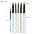 Myyeah Nail Art Acrylic Brush Solid Polish Painting UV Gel Extension Builder Brush Nail Drawing Pen DIY Manicure Tool. 