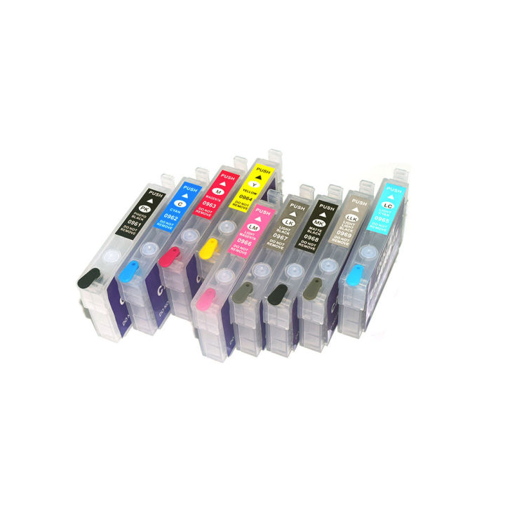 T0961-%20T0969%20Refillable%20Ink%20Cartridge%20WIth%20Auto%20Reset%20Chip%20For%20Epson%20Stylus%20Photo%20R2880%20Printer%20-%20Image%206