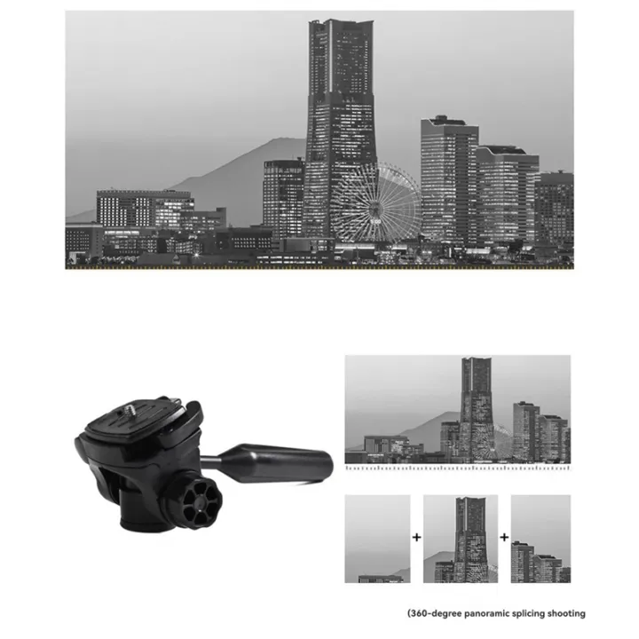 Tripod%20Head%20Camera%20Video%20Head%20Hydraulic%20Fluid%20Handle%203/8"%201/4"Thread%20with%20Quick%20Release%20Plate%20-%20Image%202