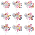 Unicorn Birthday Party Decorations Kids Banner Unicorn Disposable Tableware Set Balloon Baby Shower Girl Birthday Party Supplies. 