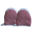 Striped Pattern Duck-Bill Microwave Oven Gloves for Baking,Insulation Gloves,Oven Mit Durable. 