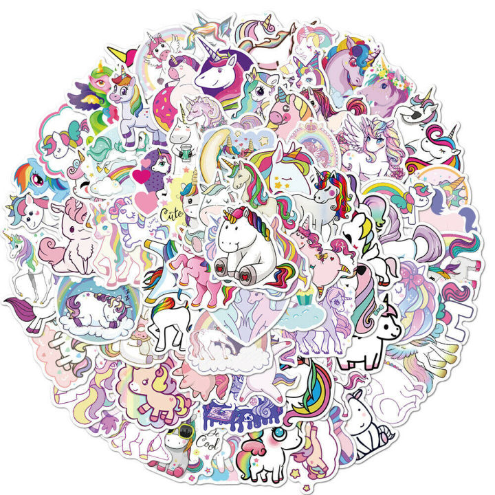 20/40/60%20pcs%20of%20cartoon%20cute%20unicorn%20sticker%20pack%20for%20girls%20kids%20graffiti%20Stickers%20-%20Image%207