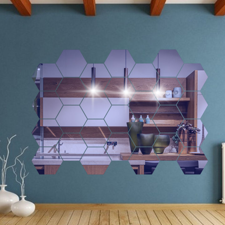 1/10/30pcs%20Hexagon%20Mirror%20Sticker%203D%20Mirror%20Acrylic%20Wall%20Stickers%20Self%20Adhesive%20Decals%20DIY%20Home%20Decor%20-%20Image%207