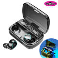 M10 Bluetooth Earbuds TWS Mini Earphone with LED Digital Display Gaming Touch Waterproof Wireless Bluetooth Headphone Charging Box with Power Bank store Airpods Inpods Airdots M90 M19 I12 I7s. 