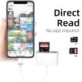 Rojey Micro USB Card Reader OTG Adapter U Disk SD/TF Card Reader for Macbook Smartphone Data Transfer Cable Reader(Black Color). 