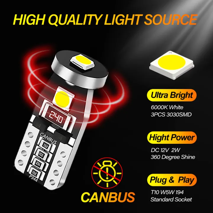 Canbus%20W5W%20T10%20Led%20Lights%20Car%20License%20Plates%20Indicator%20Interor%20simple%20Accessories%20For%20BMW%20E46%20E90%20F10%20Volkswagen%20Golf%207%20Passat%20B6%2012V%20-%20Image%204