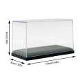 Acrylic Display Case for 1:64 Scale Car Dust-Proof Black Base Display Box for Diecast Model Toy Car. 
