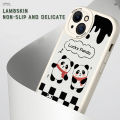 YYDS for Infinix Smart 6 / X6511B Back Cover Lucky Cute Panda Leather Case Soft Thin Drop Resistant Phone Case. 