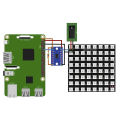 A02R 3 x U 64 LED Matrix Panel CJMCU-8X8 Module Compatible with for Arduino and for Raspberry Pi. 