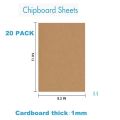 A4 A3 Chipboard Sheets Brown Kraft Cardboard for Scrapbooking Picture Frame Backing (1MM 2MM Thick) Paper Board. 