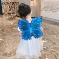 Kids Costume with Light-up Wings Butterfly Wings Luminous Vibrant Colors Fine Workmanship Kids Dress-up for Festivals Parties Birthdays Light-up Butterfly Wings. 