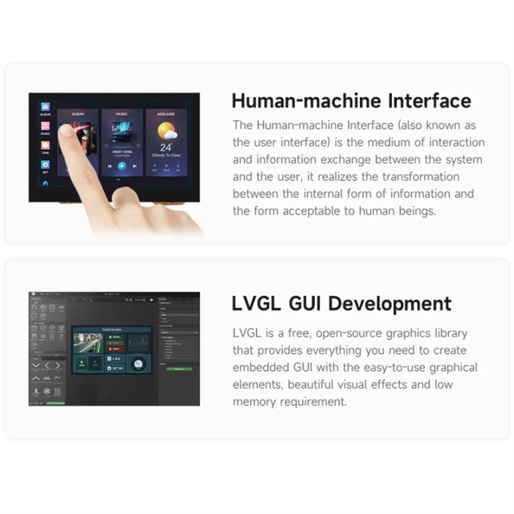 ESP32-S3%204.3%20Inch%20Touchscreen%20LVGL%20GUI%20Development%20Board%20800x%20480%205-Point%20Touch%20LCD%20Display%20-%20Image%206